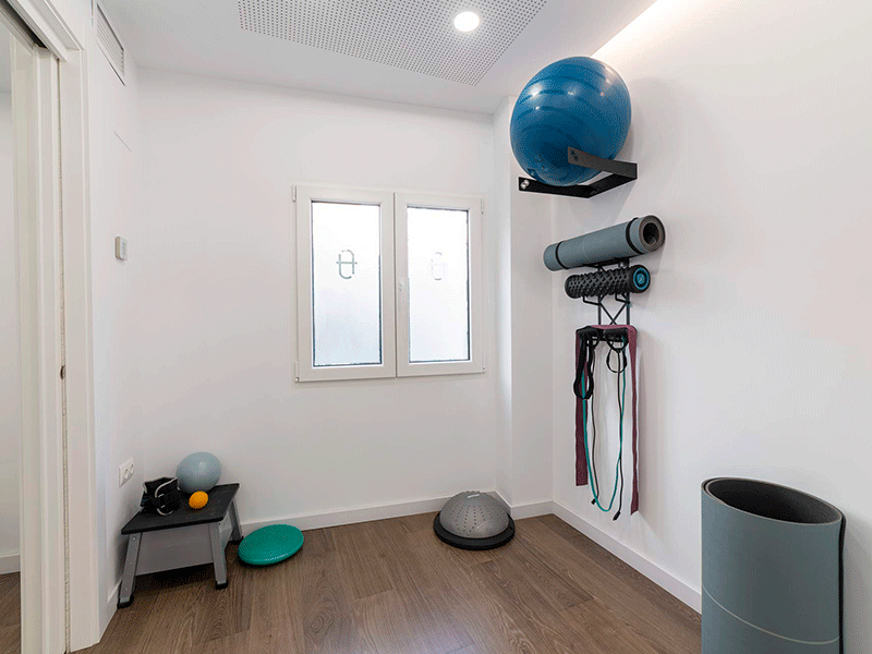Sala de trabajo en nuestra clinica de fisioterapia en almeria
