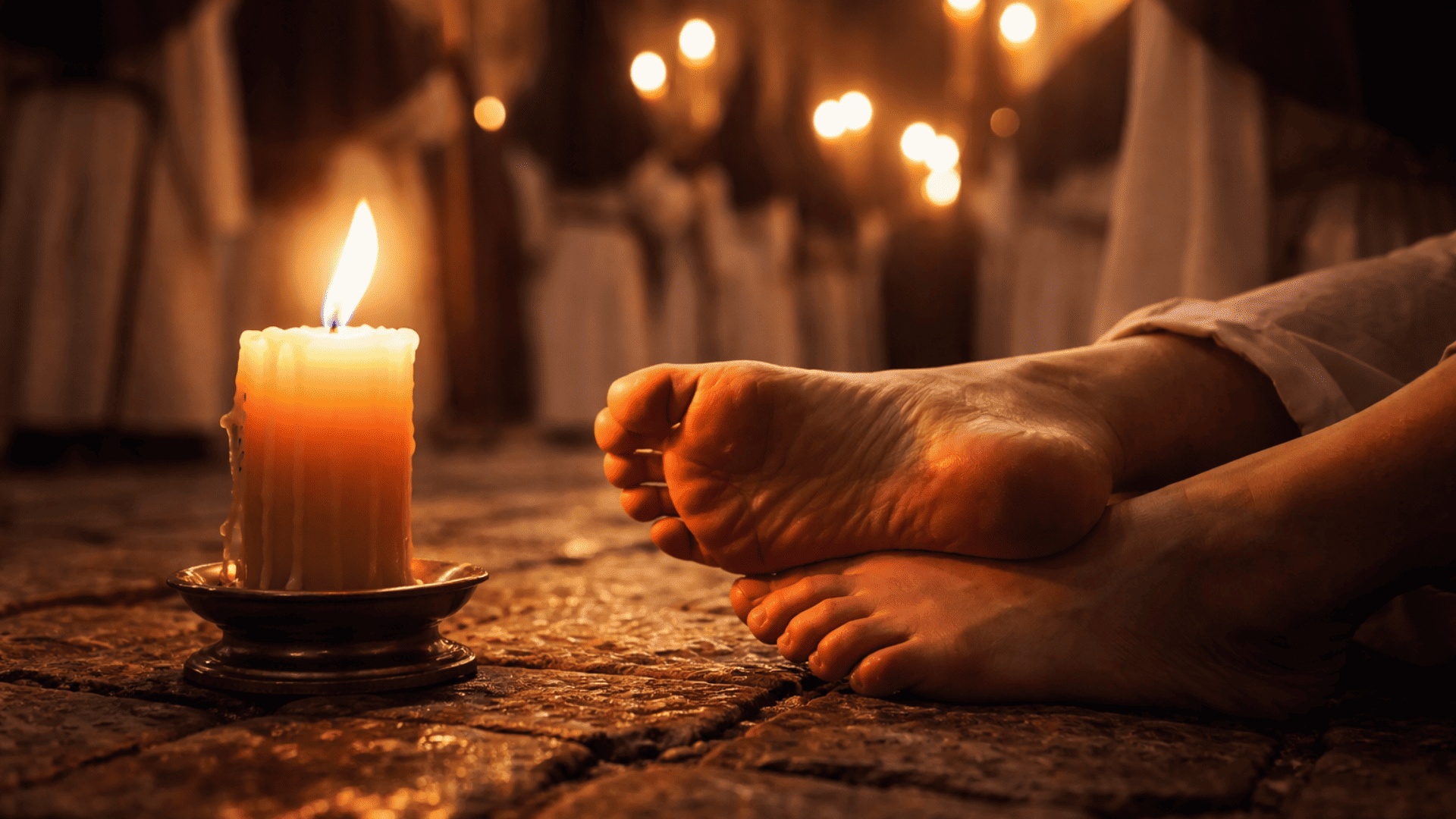 Dolor de pies después de caminar muchas horas en Semana Santa, imagen sobre molestias en la planta del pie